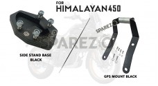 Fit For Royal Enfield Himalayan 450 Accessories GPS Mount and Side Stand Extender - SPAREZO